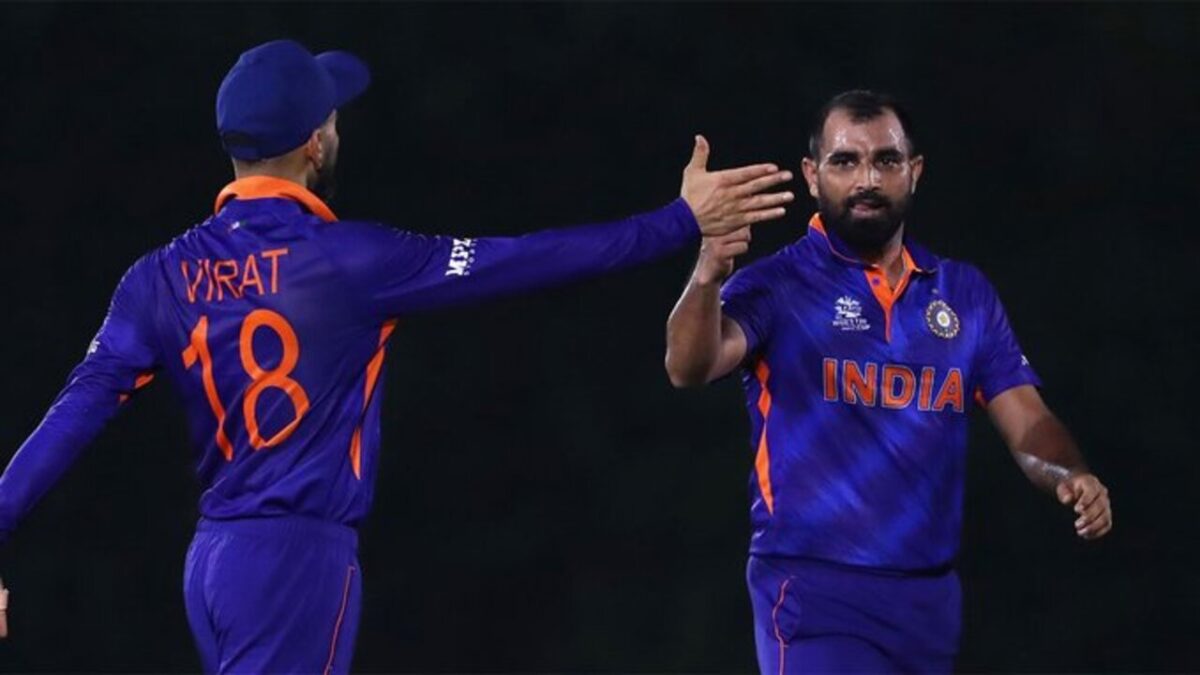 Virat Kohli and Mohammad Shami.