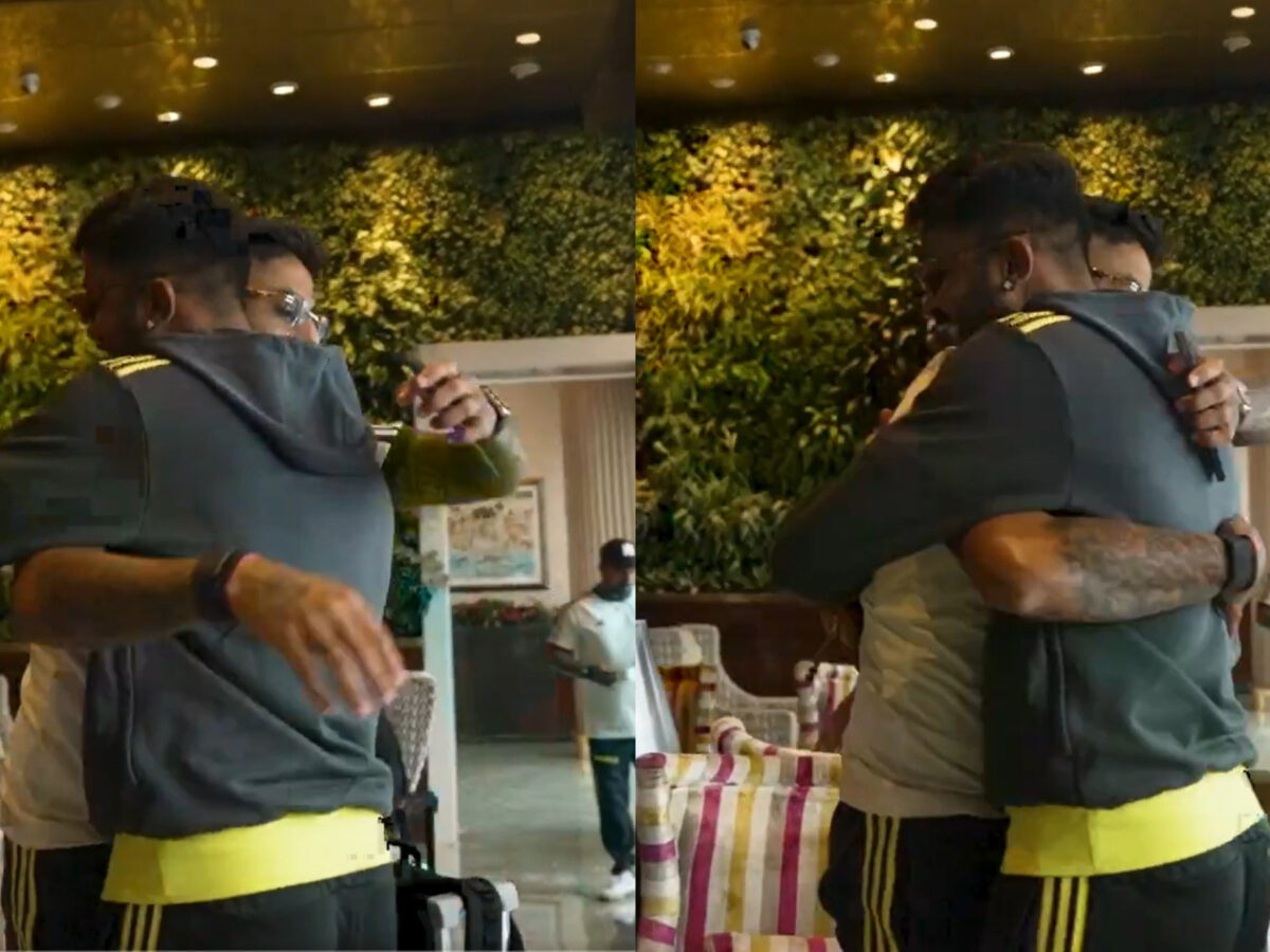 Hardik Pandya hugs Suryakumar Yadav. Photo- BCCI