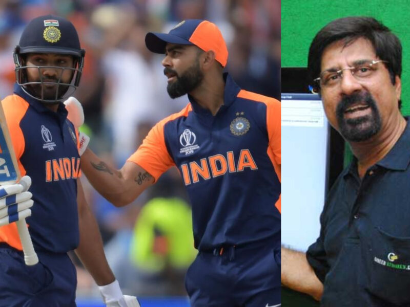 Rohit Sharma, Virat Kohli, Kris Srikkanth. Photo- Getty