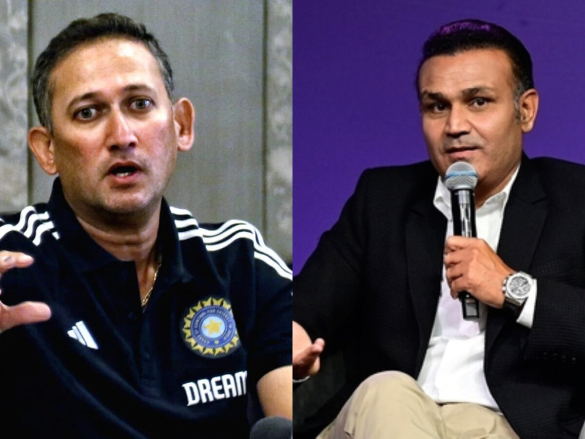 Virender Sehwag and Ajit agarkar
