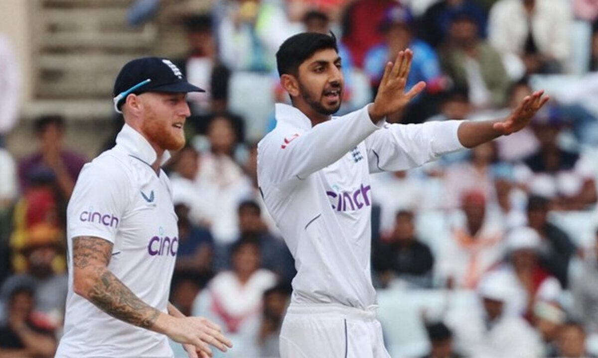 Ben Stokes and Shoaib Bashir.