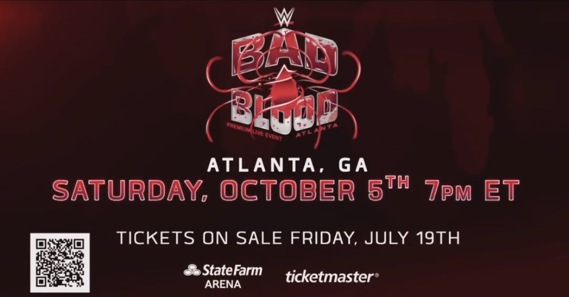 WWE Bad Blood Officially Announced For 2024 Fall; Updated PLE Schedule