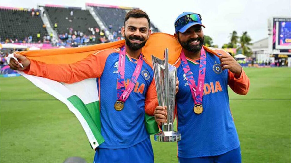 India veterans- Virat Kohli and Rohit Sharma.