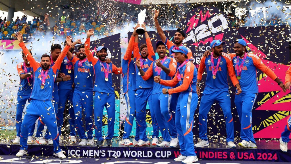 India win T20 WC 2024.