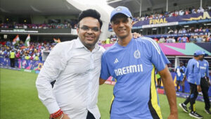 Jay Shah and Rahul Dravid.