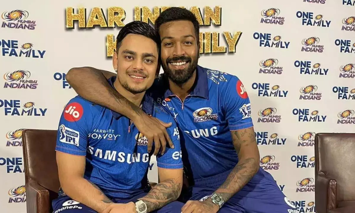 Ishan Kishan and Hardik Pandya. Photo- IPL