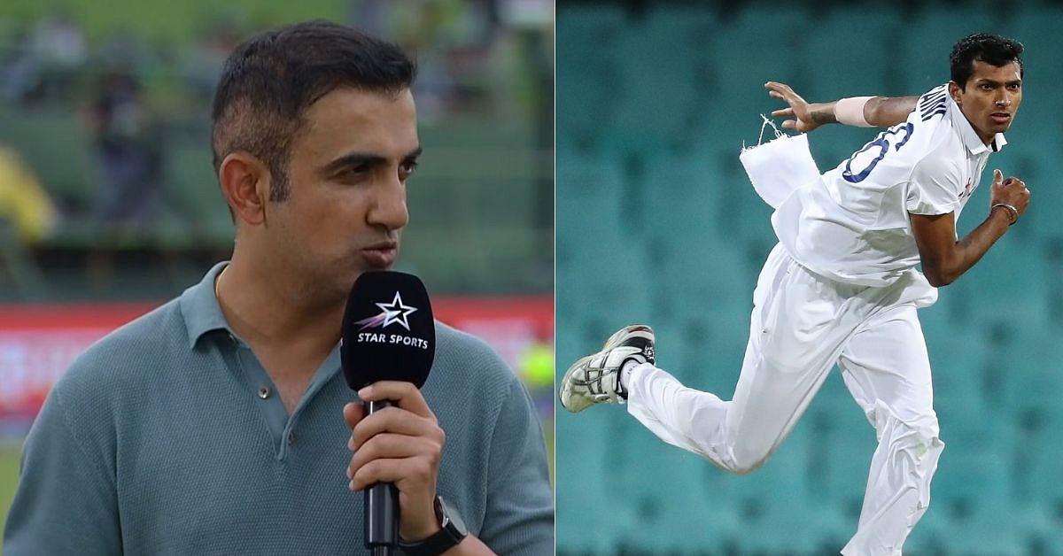 Navdeep Saini and Gautam Gambhir. Photo- X