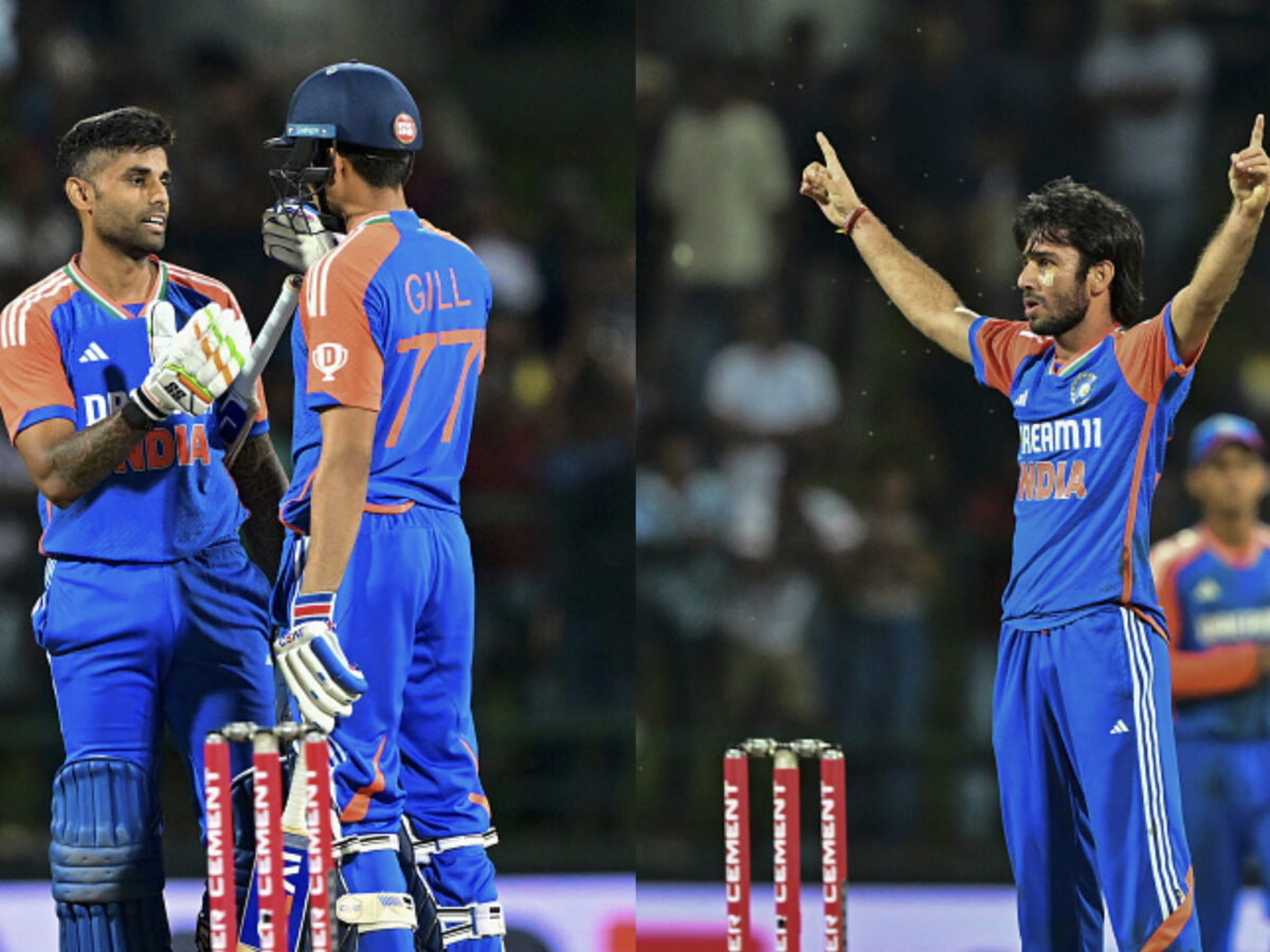 Ravi Bishnoi, Suryakumar Yadav and Shubman Gill. photo- Getty