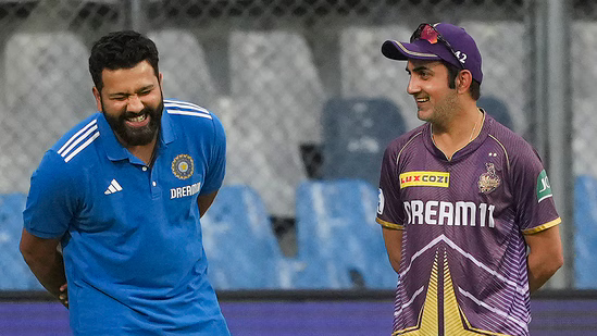 Rohit Sharma and Gautam Gambhir. Photo- X