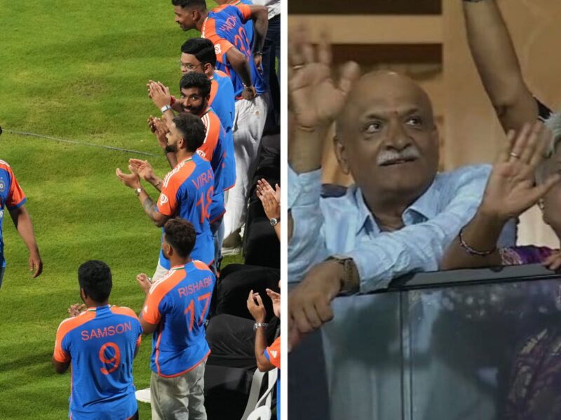 Rohit Sharma and his father-mother.