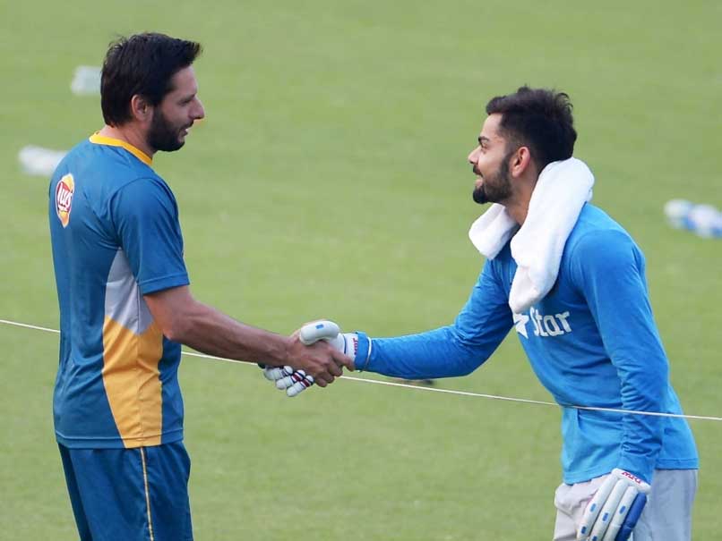 Virat Kohli and Shahid Afridi. Photo- Getty