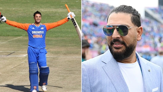 Yuvraj Singh and Abhishek Sharma