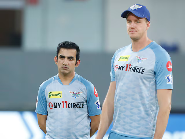 Gautam Gambhir and Morne Morkel. Photo- LSG Twitter