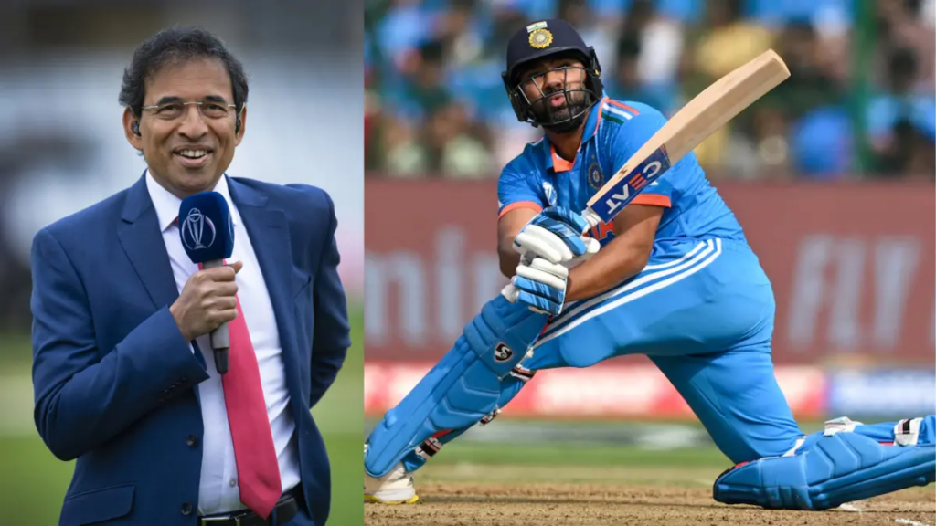 rohit Sharma and Harsha Bhogle