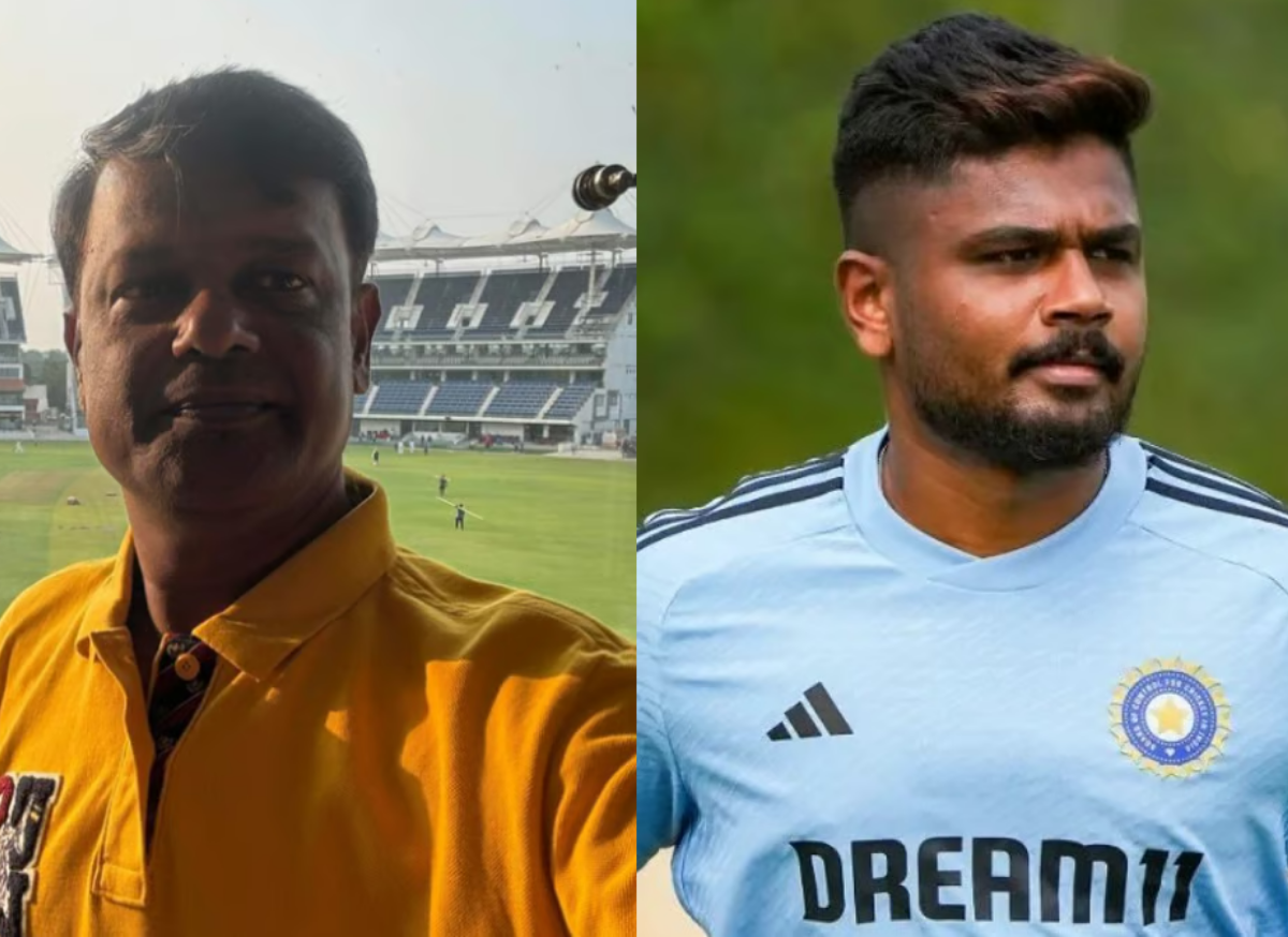 Sanju Samson and Dodda Ganesh. Photo- X