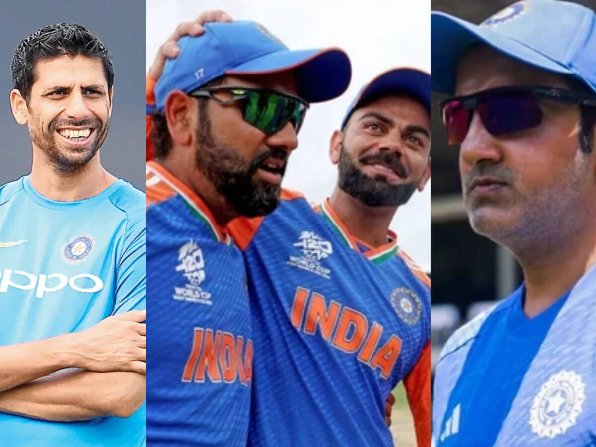 Ashish Nehra, Gautam Gambhir, Rohit Sharma and Virat Kohli. Photo- Getty