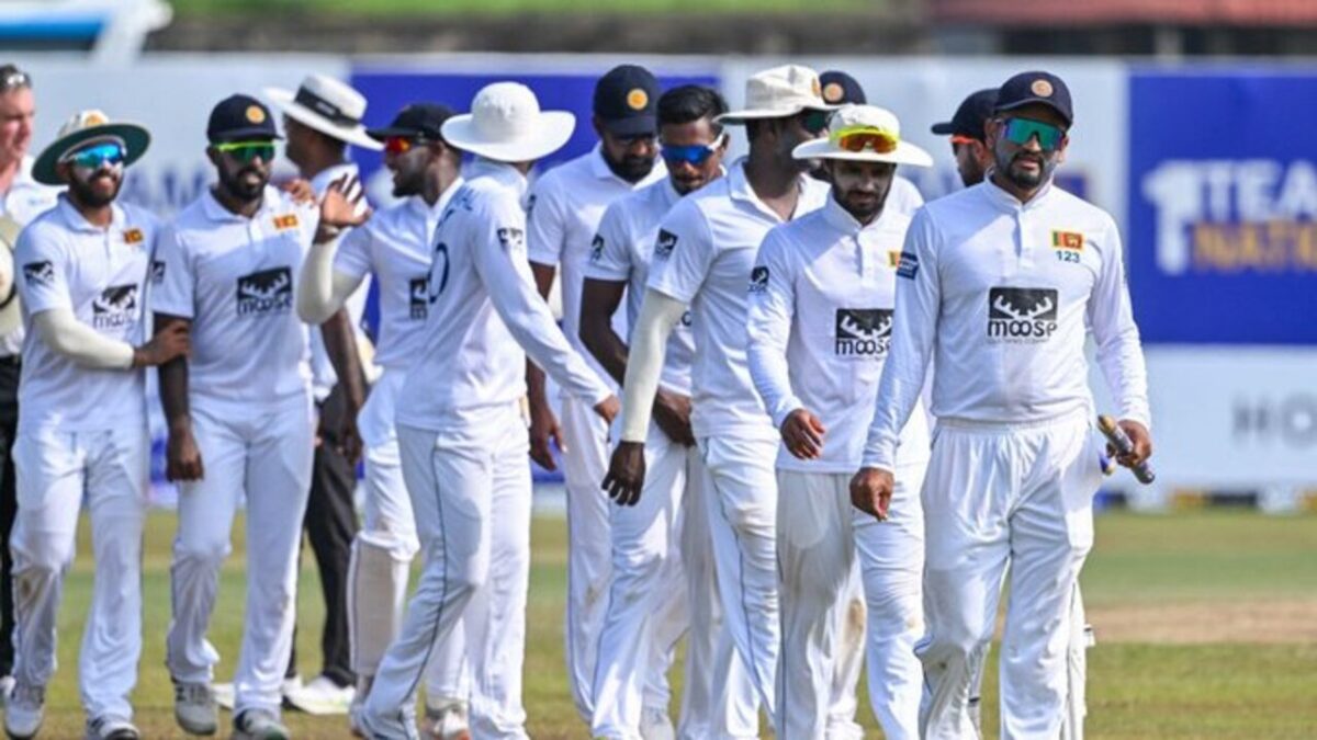 Sri Lanka Test team.