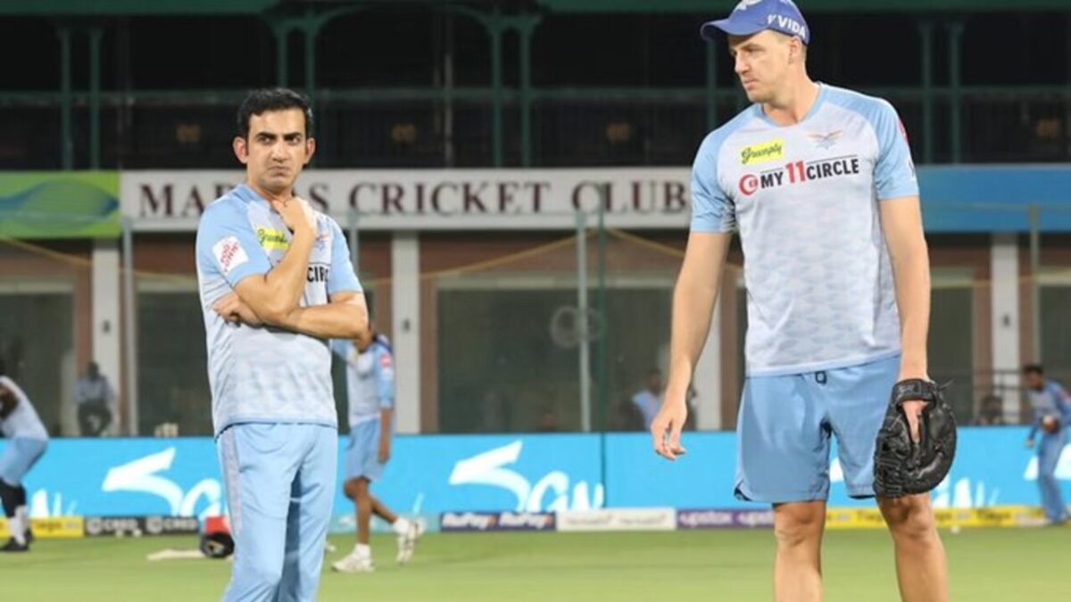 Gautam Gambhir and Morne Morkel.