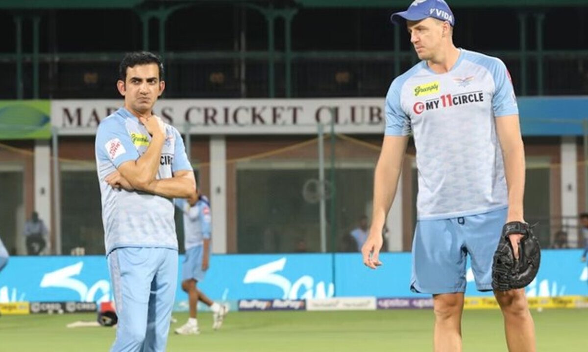 Gautam Gambhir and Morne Morkel.