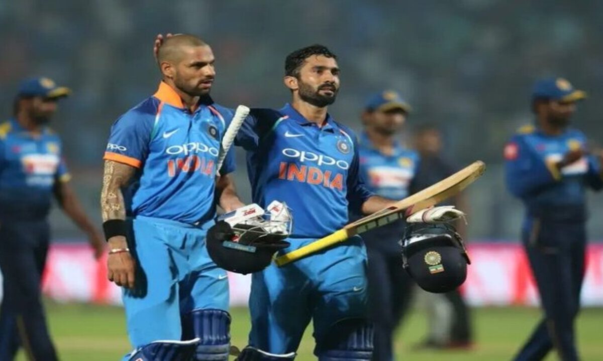 Dinesh Karthik and Shikhar Dhawan.