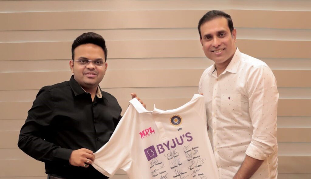 Jay shah and VVS Laxman