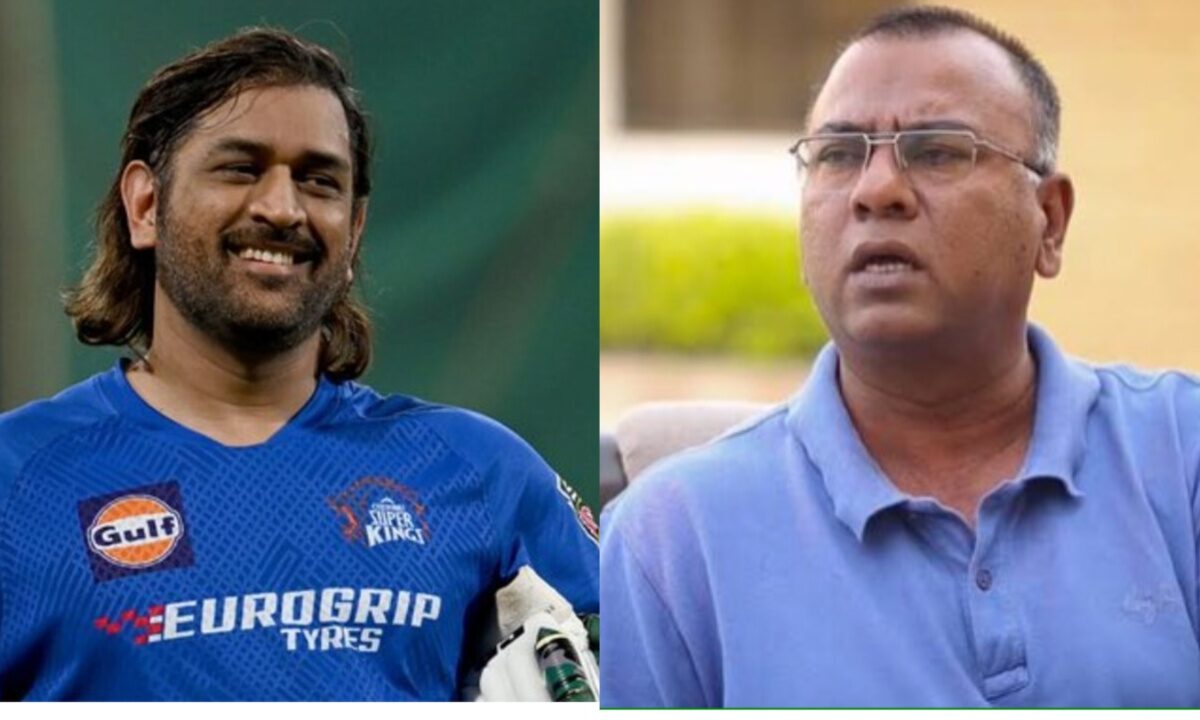 Basit Ali and MS Dhoni.