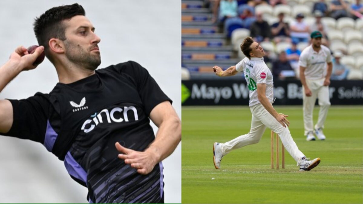 England pacers- Mark Wood and Josh Hull.