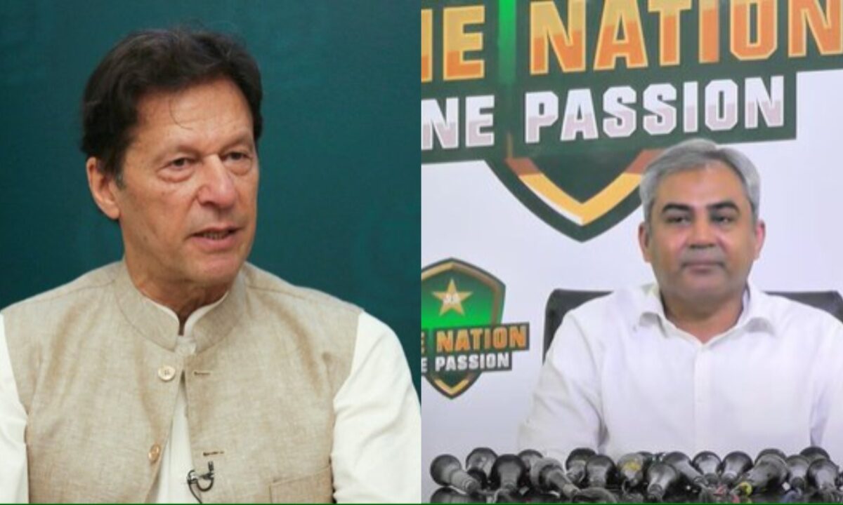 Imran Khan and Mohsin Naqvi.