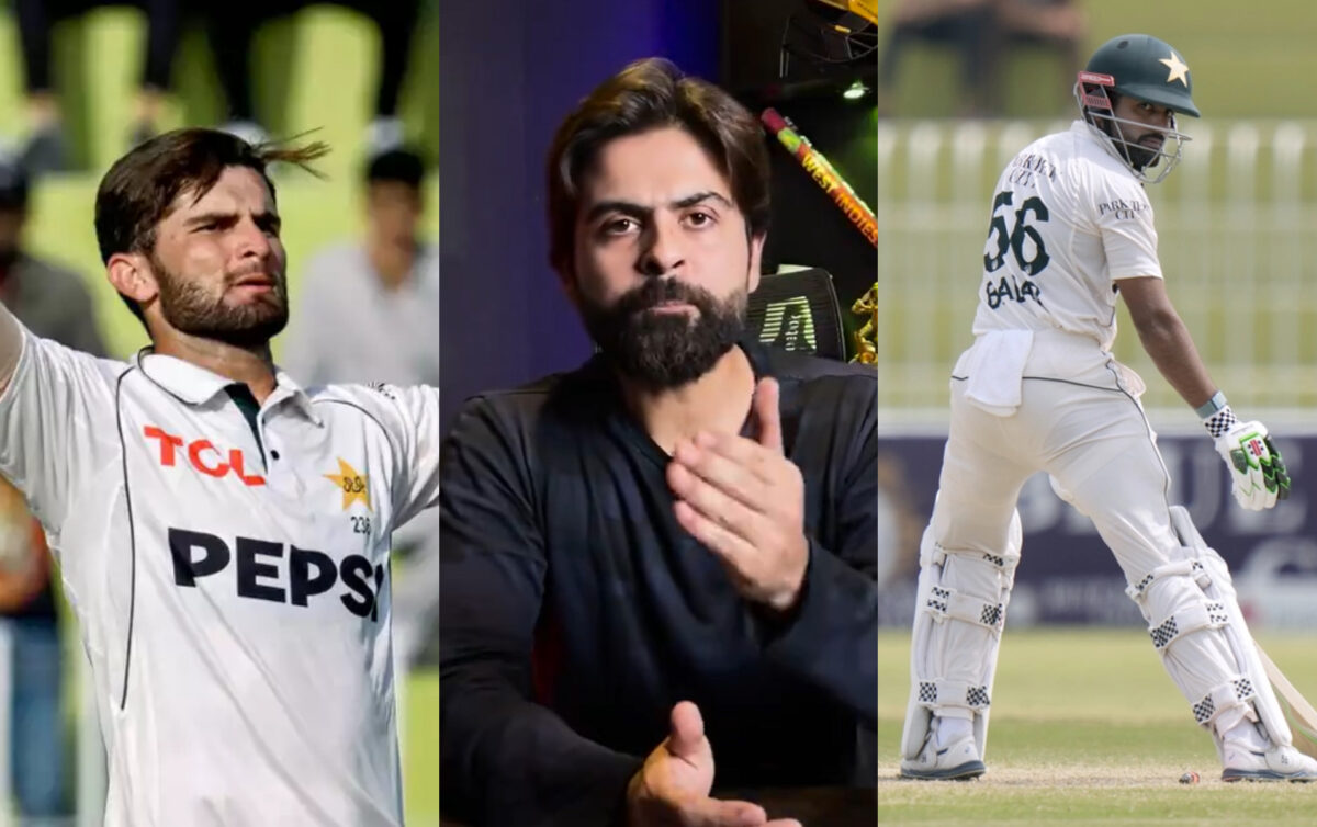 Shaheen Afridi, Babar Azam and Ahmad Shahzad. Photo- Getty-Twitter