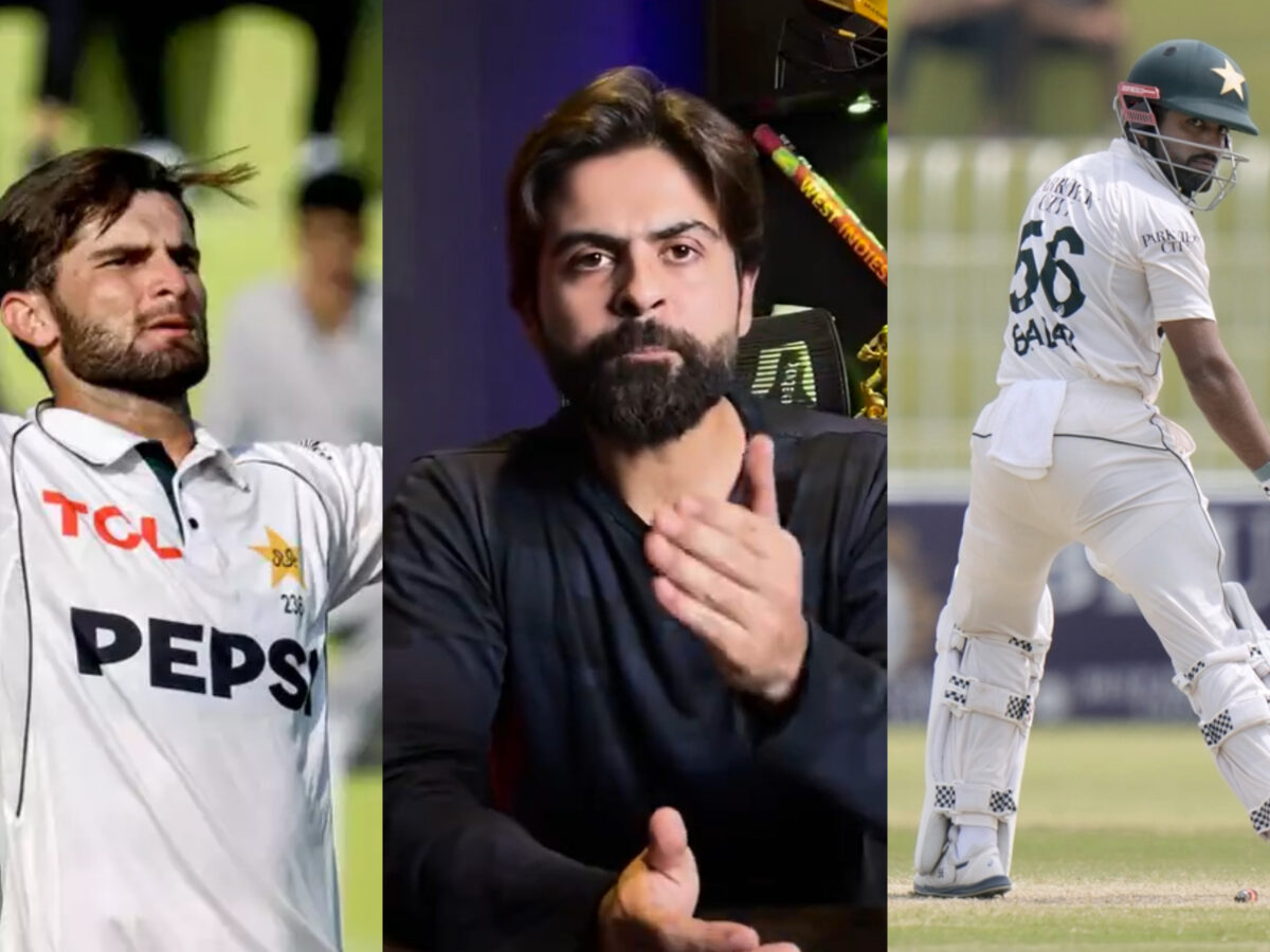 Shaheen Afridi, Babar Azam and Ahmad Shahzad. Photo- Getty-Twitter