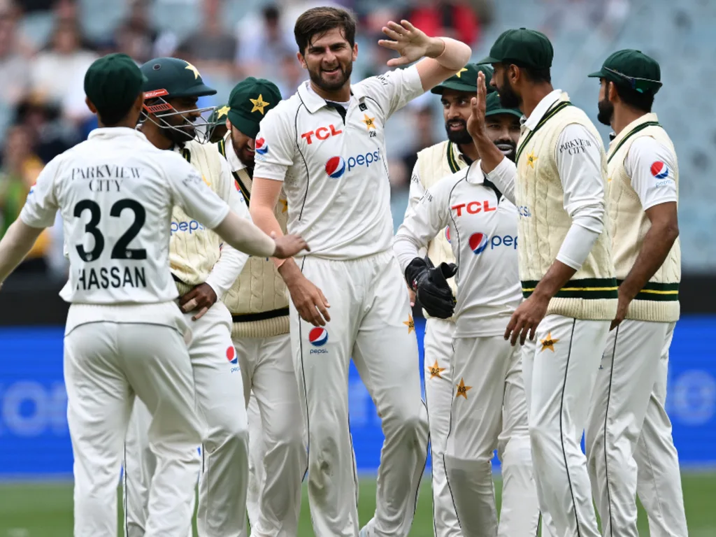 Shaheen Afridi and Pakistan Team. Photo- Getty