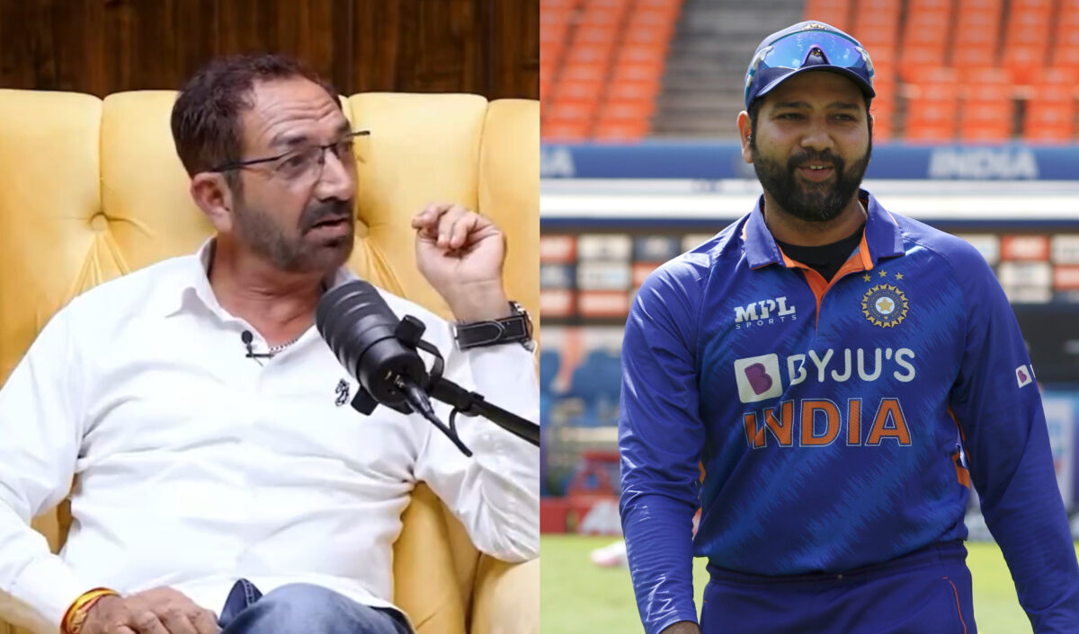 Rohit Sharma and Anil Chaudhary. Photo- Twitter