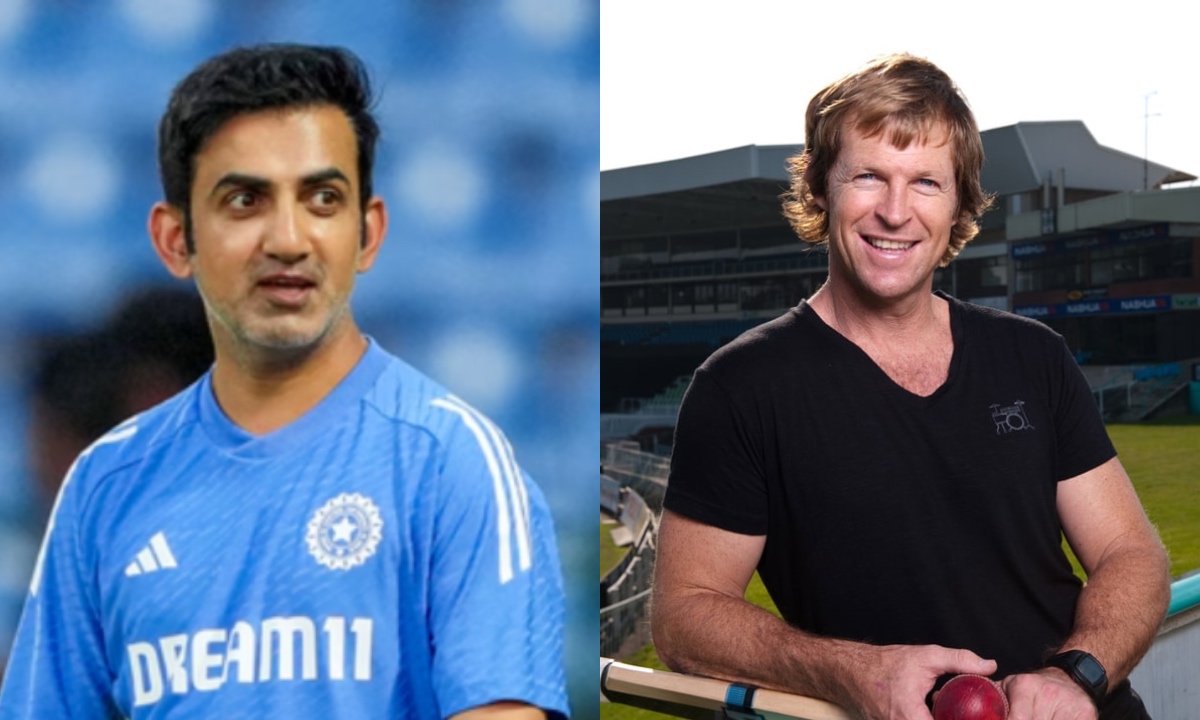 Gautam Gambhir and Jonty Rhodes. Photo- Twitter