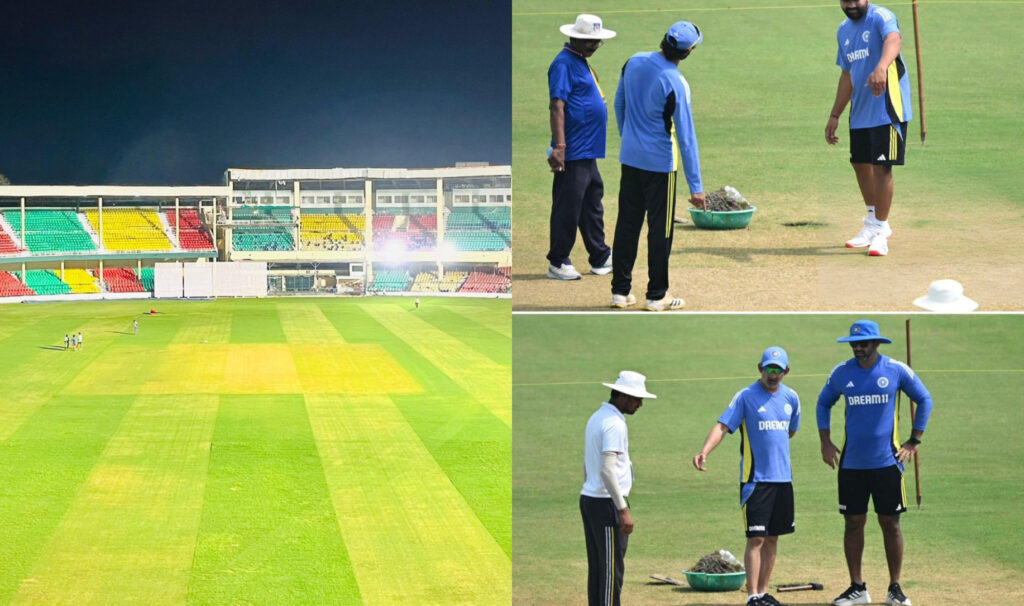 Green Park, Kanpur pitch India vs Bangladesh 2nd Test. Photo- Twitter