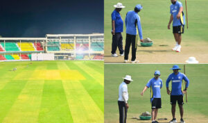 Green Park, Kanpur pitch India vs Bangladesh 2nd Test. Photo- Twitter