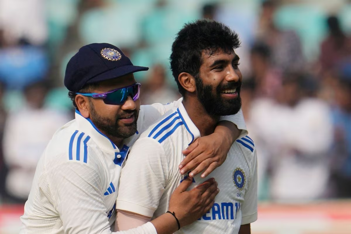 Jasprit Bumrah and Rohit Sharma. Photo- PTI