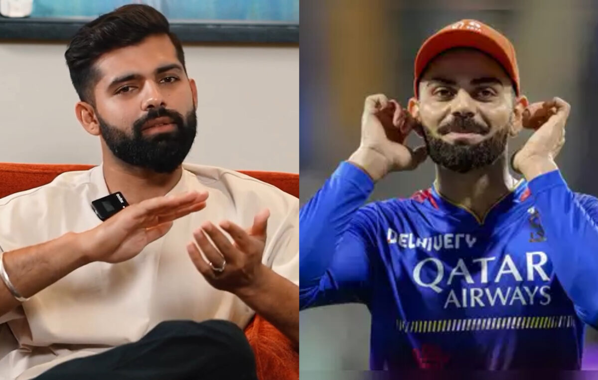 Manan Vohra and Virat Kohli. Photo- Twitter