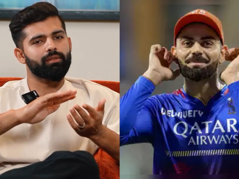 Manan Vohra and Virat Kohli. Photo- Twitter