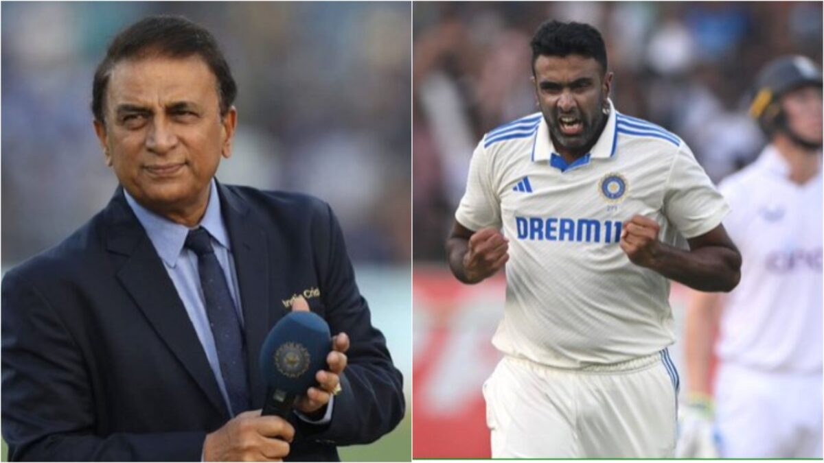 Ravichandran Ashwin and Sunil Gavaskar.