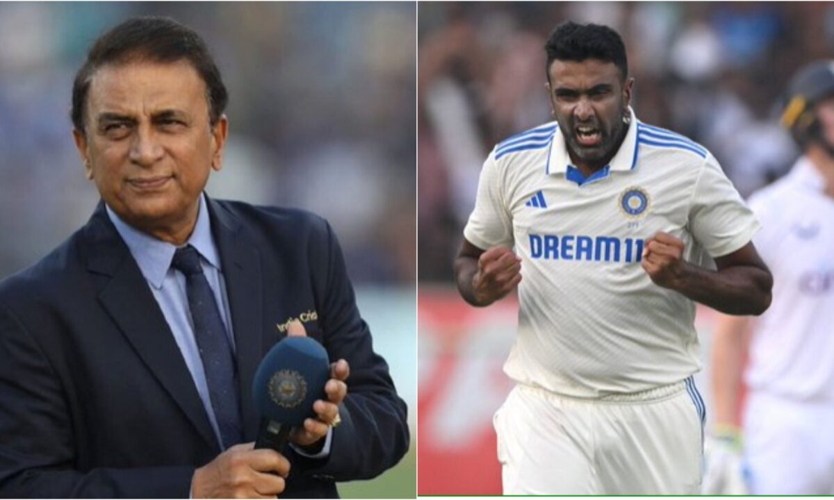 Ravichandran Ashwin and Sunil Gavaskar.