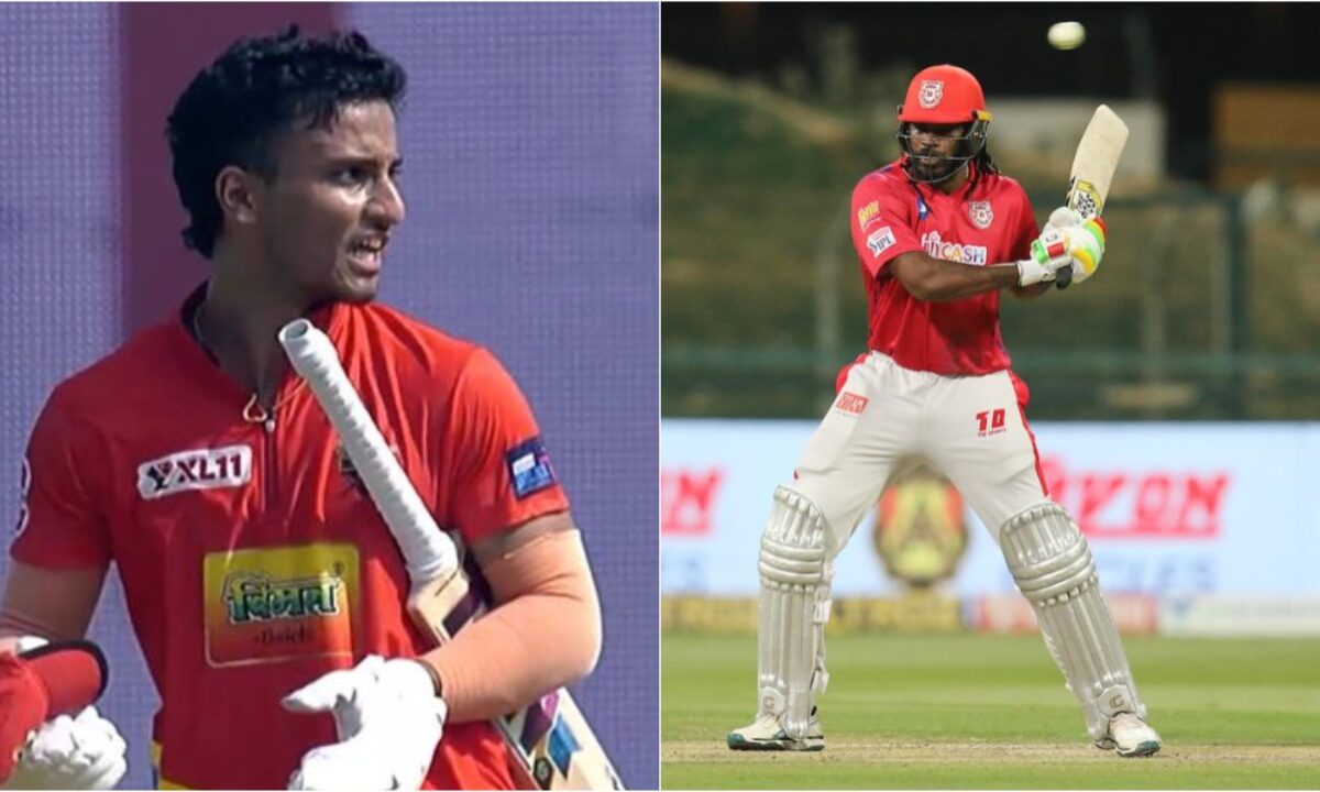 Ayush Badoni and Chris Gayle.