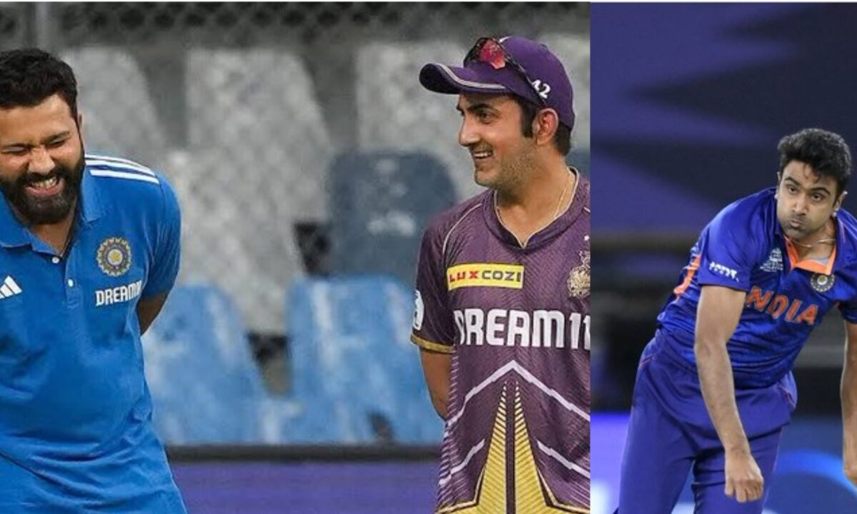 Ravichandran Ashwin, Gautam Gambhir and Rohit Sharma.