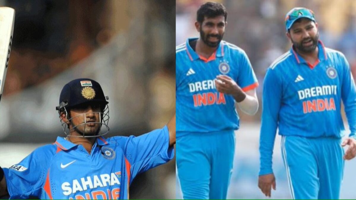 Gautam Gambhir, Rohit Sharma and Jasprit Bumrah.