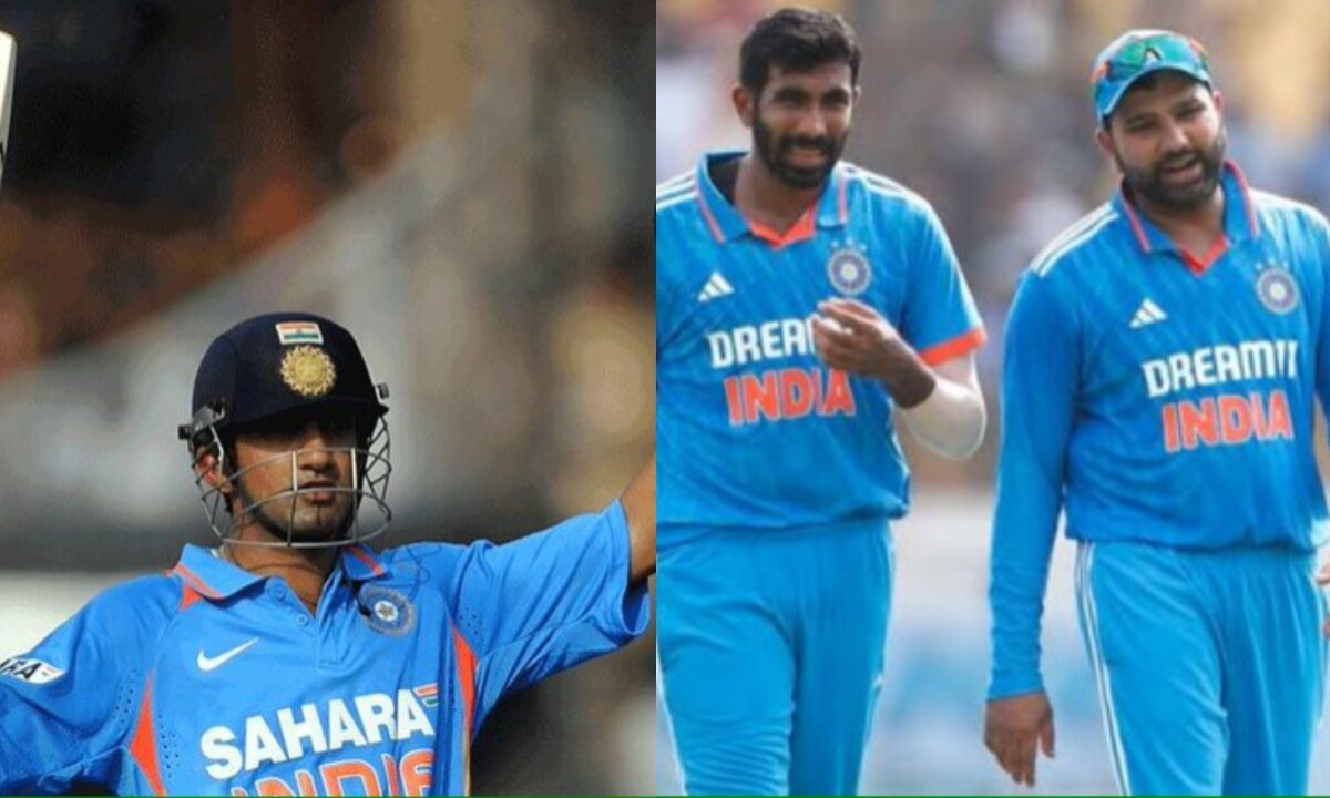 Gautam Gambhir, Rohit Sharma and Jasprit Bumrah.