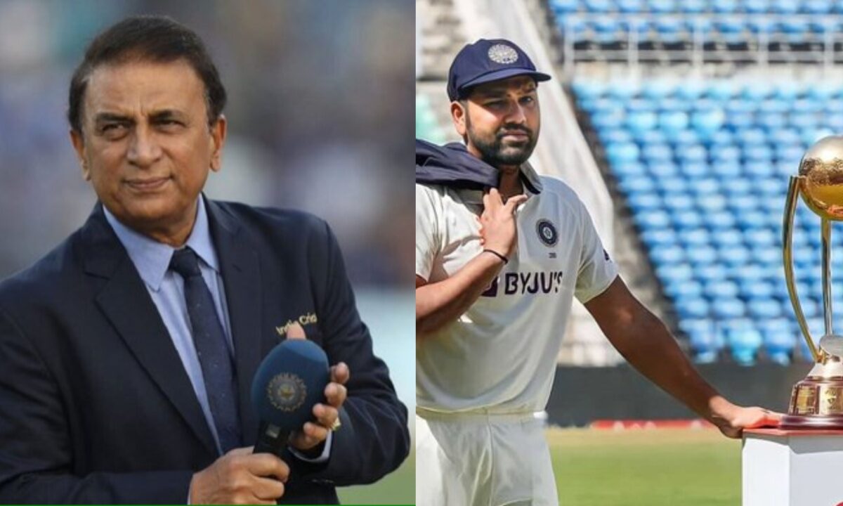 Sunil Gavaskar and India's Test captain Rohit Sharma.