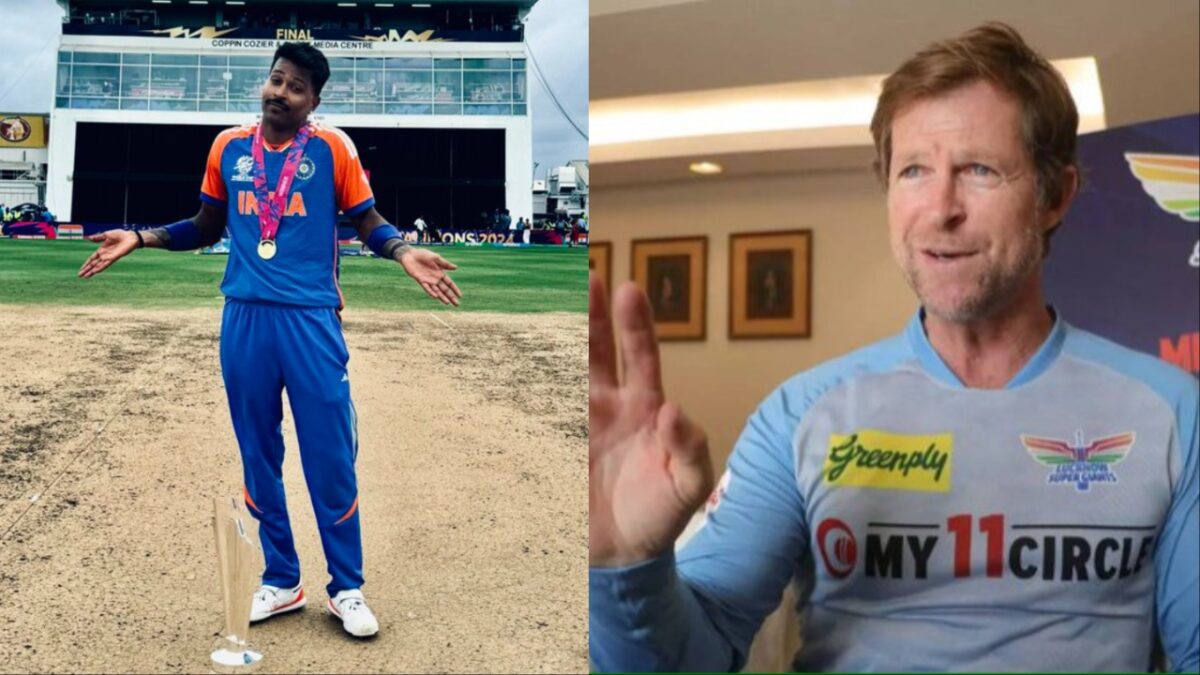 Jonty Rhodes and Hardik Pandya.