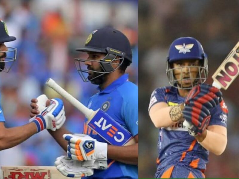 Ayush Badoni, Rohit Sharma and Virat Kohli.