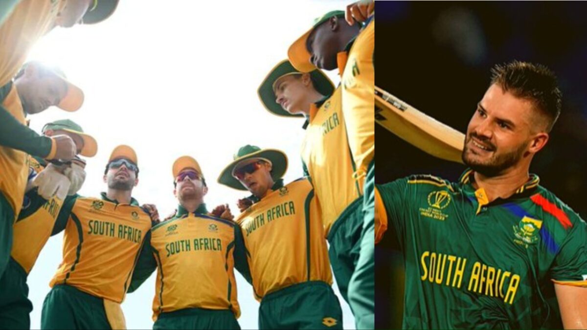 Aiden Markham and South Africa's white-ball team.