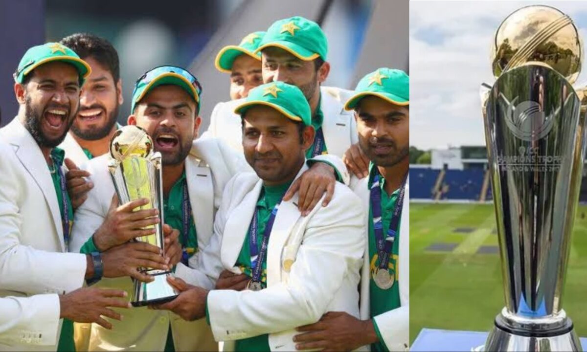 Pakistan team in Champions Trophy.