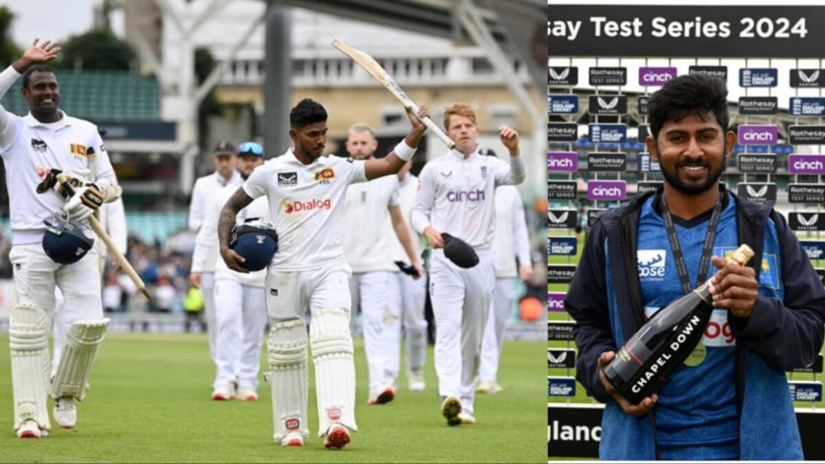 Sri Lanka stars- Pathum Nissanka, Kamindu Mendis and Angelo Matthews.